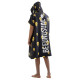 Bee Unusual Melting Face Hooded Poncho Towel